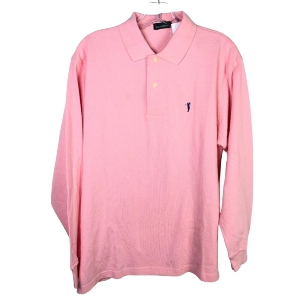 🦄2/$20 NWT Bossini Pink Long Sleeve Polo Shirt